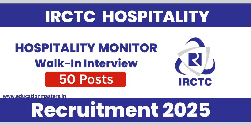 irctc hospitality recruitment 2025